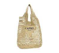 DIVINA Cabrera Bag135 Straw Tote Bag, Perforated Bag, 38 x 39 cm, Beige - Capri Edition, 38x39 cm