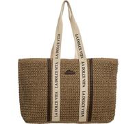 DIVINA Cleopatra Maxi Bag, Woven Straw Bag, 55 x 32 x 12 cm - Bag 171, Drark Beige, Maxi