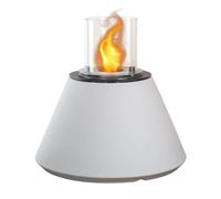 Divina Fire Bioethanol Fireplace Outdoor Garden Braziers Stromboli Pearl White