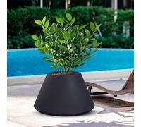 DIVINA GARDEN indoor outdoor resin pot for plants round conical design d.60x35h