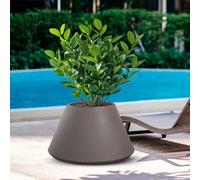 DIVINA GARDEN indoor outdoor resin pot for plants round conical design d.60x35h
