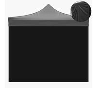 DIVINA GARDEN Side Towel 3x2mt Black Waterproof Replacement for Folding Gazebo