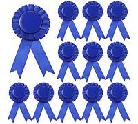DIVINA VITAE 12 Pcs Blank Award Ribbon Ribbons for Medals 1st Place Award Ribbons Prize Ribbon Winner Victory Ribbon Rosette Ribbon for School Competitions, Event Winners (Blue)