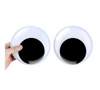 DIVINA VITAE 2 Pcs Giant Googly Eyes Self Adhesive Large Wiggle Eyes for Crafts Plastic Googly Eyes Stickers Black White Big Googly Eyes for DIY Craft Decoration Halloween Christmas Tree Googly Eyes