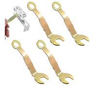 DIVINA VITAE 4 Pcs Pocket Door Wrench Pivot Adjustment Wrench 3/8” Bi-Fold Closet Door Open Wrenchs Multi Purpose Adjustable Spanner Tool for Pocket, Closet & Sliding Doors