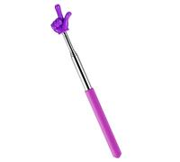 DIVINA VITAE Telescopic Teacher Pointer Extendable Pointer Stick for Classroom Retractable Hand Pointer Finger Pointer Stick Mini Classroom Pointer for Elementary School Kindergarten Teacher(Purple)
