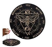 Divination Board - 5.91 Inches Decision Making, Wooden Divination Boerd, Wooden Carven Boarrd With Crystal | Spirit Decorations Ouija Board Game For Themed Parties, Gatherings