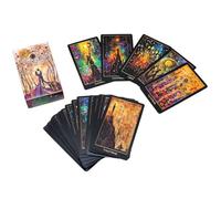 Divination Card Deck, Oracle Tarot Game, Fate Reading Set, 4.06 inches Family Entertainment Cards, Party Travel Collection, for Group Play, Vacation Fun, Intuitive Exploration