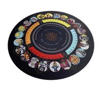 Divination Mat - Tarot Card Wader, Reading Mat | Spiritual Altar Fabric, Astrology Symbol Chart for Energy Rituals, Meditation Board