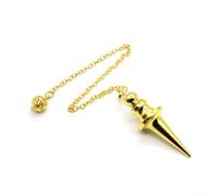 Divination Metal Pendant Rod Tool for Water Finding and Energy Detection, for Use in Dowsing and Spiritual Exploration Activities (Gold)