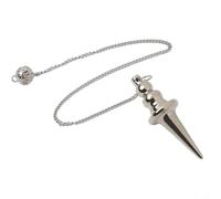 Divination Rod Pendant Metal Detector Tool for Locating Water and Energy Sources Using Pendulum Methods (silver)