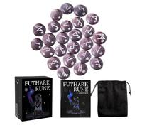 Divination Stones Kit - Spiritual Guide Books, Engraved Rune Set, Lettered Oracle Tools, Meditation Stone Accessories | Complete Divination Stones Kit for Teens and Personal Collection Guidance