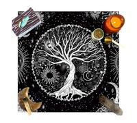 Divination Table Cloth - Oracles Card Reading Support Mat with Mysterious Patterns for Friends, Family Entertainment, Party Activities, Classmate Gatherings, Fun Board Game Accessory