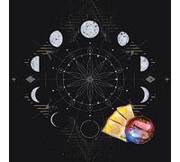 Divination Tablecloth, Moon Phase Astrology Tarot Card Tablecloth, Altar Cloth, Divination, Board Game Accessories