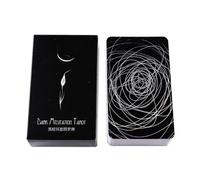 Divination Tarot Cards, Dark Oracle Deck, Practical Fate Aid, Functional Fortune Supply, Portable English Version, 4.06x2.36 inches for Entertainment Friends Gathering Favors Spiritual Beginners