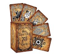 Divination Tarot Cards Deck - Symbolic Game Set | Standard Size Card Collection with Detailed Artwork, Printed Paper Deck, Tabletop Reading Tool for Party Home Exploration