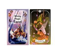 Divination Tarot Cards, Fortune Board Game, 78 Cards Entertainment Board Game, Functional Reading Aid, Practical Fortune-telling Supply, for Men Women Adults Kids Beginners Professionals Family
