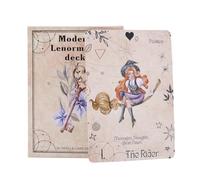 Divination Tarot Cards, Modern Oracle Deck, Set with Mystery, Kit for Families, Game Supplies, Standard Tarot Divination Tools 78 Pieces Fate Board Game Entertainment for Friends Gathering