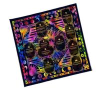 Divination Tarot Cloth, Altar Mat for Beginners, Classic Oracle Reading Pad with Durable Fabric, Meditation Cloth, Oracle Mat with Mystical Design, Spiritual Tool for Card Reading