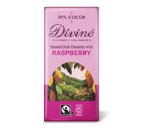 Divine 70% Dark Chocolate with Raspberries - 90g