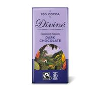 Divine 85% Cocoa Dark Chocolate 90g Bar - Fairtrade Dark Chocolate - Smooth Rich Flavour - Ethical Premium Chocolate