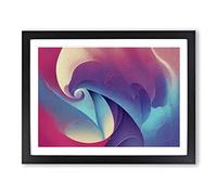 Divine Abstract Fractals Framed Print | A2 Black Framed Wall Art | Ready to Hang | Abstract Fantasy Picture | Living Room Bedroom Lounge Office