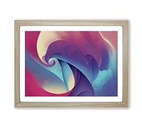 Divine Abstract Fractals Framed Print | A2 Oak Framed Wall Art | Ready to Hang | Abstract Fantasy Picture | Living Room Bedroom Lounge Office