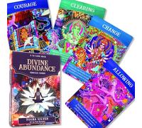 Divine Abundance Oracle Cards - Oracle Cards - FLATLAND Authentic Inspirational Cards - Beautiful Indian Ethnic