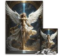 Divine Archangel 1000 Pieces Puzzle Gifts Paper Jigsaw Puzzles for Adults Challenging DIY Brain Teaser for Teenagers 1000 PCS(38x26cm)