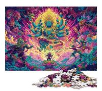 Divine Battle Mythical Creatures Clash 500 Piece Jigsaw Puzzle 500 Piece Jigsaw Puzzles for Adults & Families- Wooden Jigsaw Puzzles for Adults Kids Gifts 500pcs (52x38cm)