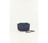 Divine Braided Denim Bag with Chain Strap Blue Denim