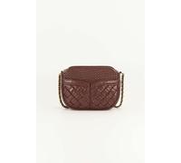 Divine Braided Leather Chain Bag Burgundy