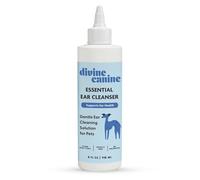 Divine Canine Dog Ear Cleaner - 4 Fl Oz of Dog Ear Wash - Drops to Dissolve Wax, Combat Odor, and Support Healthy Ears - Made with Chamomile, Honey, and Aloe