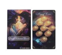 Divine Celestial Tarot Game - Mystic Deck, 78 Card Oracle For Classmate Gathering, Astral Pack With Cosmic Art, Parlor Game, Galaxy Plate For Storytelling, Group Bonding And Evening Amusement