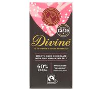 Divine Chocolate 60% Dark Choc with Pink Salt 90g