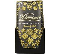 Divine Chocolate Bar, 70% Dark Chocolate, 3.5 Ounce (Pack of 10) by Divine Chocolate