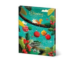 Divine Chocolate FAIR Trade Milk Chocolate Advent Calendar 85g (Pack of 1)