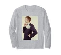 Divine Comedy Singer Neil Hannon by Andy Willsher Long Sleeve T-Shirt