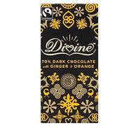 Divine | Dark Choc with Ginger & Orange | 1 x 90g
