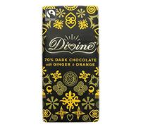 Divine | Dark Choc with Ginger & Orange | 10 x 90g