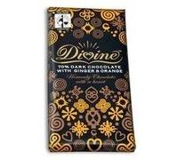 Divine | Dark Choc with Ginger & Orange | 10 x 90g