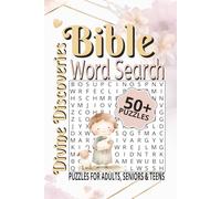 Divine Discoveries Bible Word Search: Explore 50+ Faith-Inspired Word Searches Featuring Bible People, Places & Events | Clear Print, One Puzzle Per Page with Solutions Included