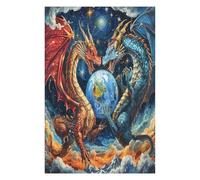 Divine Dragon 1000 Piece Jigsaw Puzzle Pack Magical Animals Teens Beginners Cognitive Development Puzzle Fans Group Play High-grade Rigid Cardboard 1000 PCS