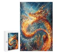 Divine Dragon 1000 Piece Jigsaw Puzzles Adults Kids Magical Animals Jigsaws Morning Leisure Activity Vibrant Brainteaser Perfect Holiday Present Home Decor 1000 PCS