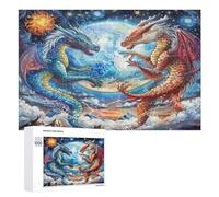 Divine Dragon 1000 Piece Jigsaw Puzzles All Ages Magical Animals Jigsaws Evening Wind-Down Activity Challenging Home Decor Stress Relief 1000 PCS