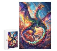 Divine Dragon 1000Pc Jigsaw Puzzles Adults Kids Magical Animals Jigsaws Weekend Parent Child Activity After Work Stress Relief Vibrant Gift Home Decor 1000 PCS
