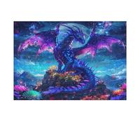 Divine Dragon 300 Piece Jigsaw Puzzle for Adults Magical Animals Rainy Day Activity Mindful Relaxation Precision Cut Pieces Unique Gift Wall Art Decor 300 PCS