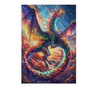 Divine Dragon 300 Piece Pack DIY Jigsaw Puzzle Magical Animals Collectors Ultra Difficult Educational Decorative Puzzle Gifts for Adults Birthday Sturdy Paperboard 300 PCS