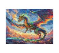 Divine Dragon 500 Piece Jigsaw Puzzle for Adults Magical Animals Snow Day Activity Indoor Fun No Dust Pieces Great Gift for Neighbors 500 PCS