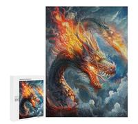 Divine Dragon 500 Piece Jigsaw Puzzles All Ages Magical Animals Jigsaws Evening Relaxation Routine Vibrant Puzzle Stress Relief Home Decor 500 PCS